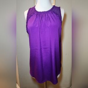 Worthington Bright Purple Sleeveless Tank‎ Size Large